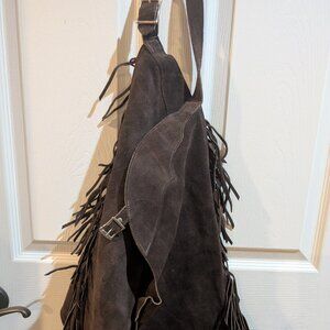 Women's Chaps. Dark brown, size large. New.